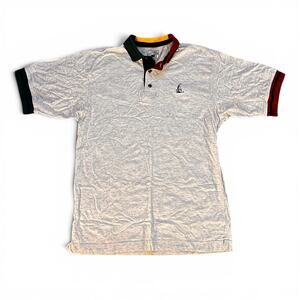 Cutter Buck Polo - Vintage Gray Mens Large Collard Button up  Embroidered Cuffed